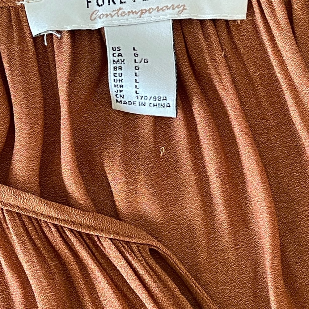 Forever21 Boho tunic burnt orange